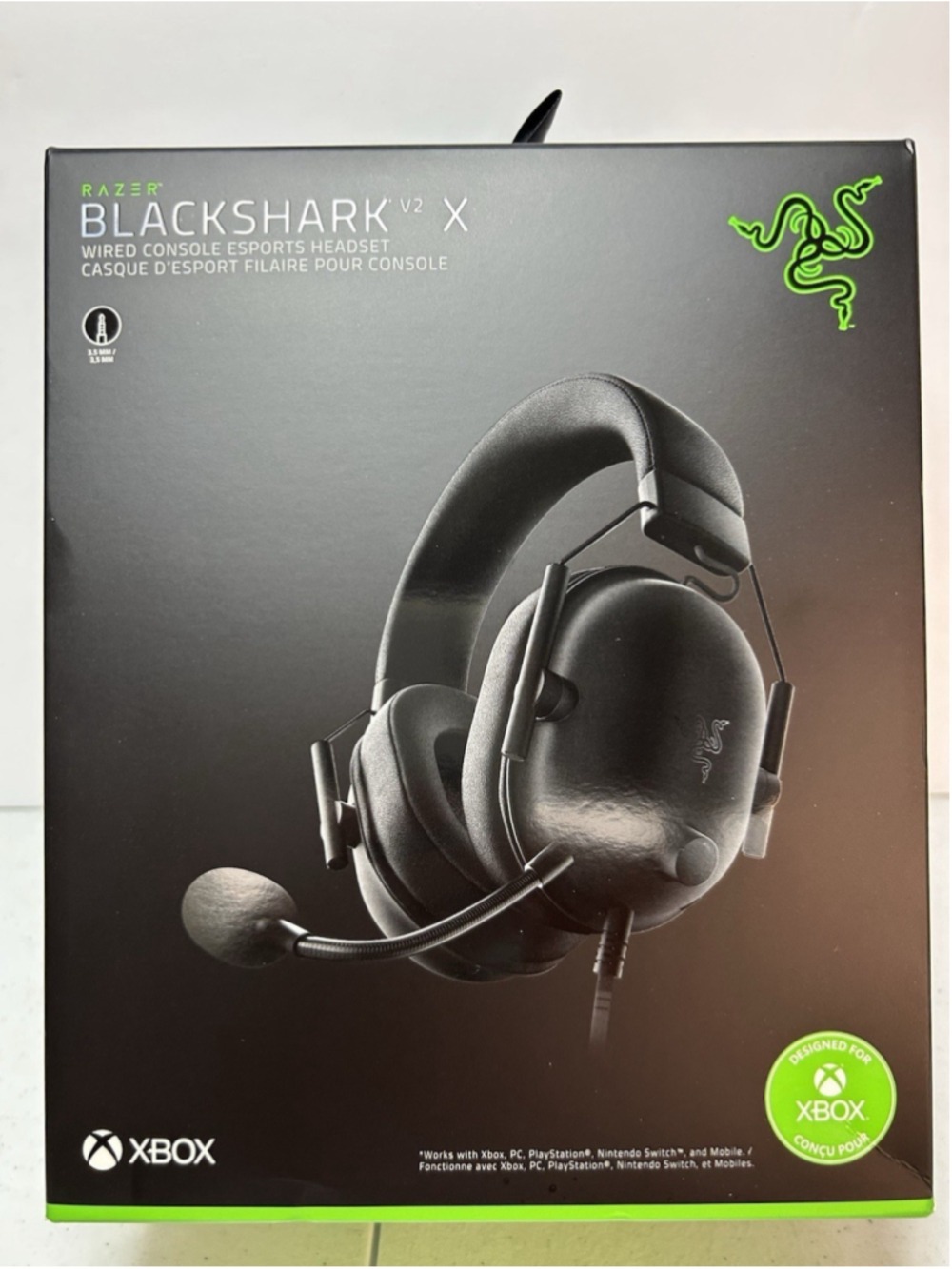 Razer BlackShark V2 X Wired Gaming Headset 3.5mm Black Multi-Platform